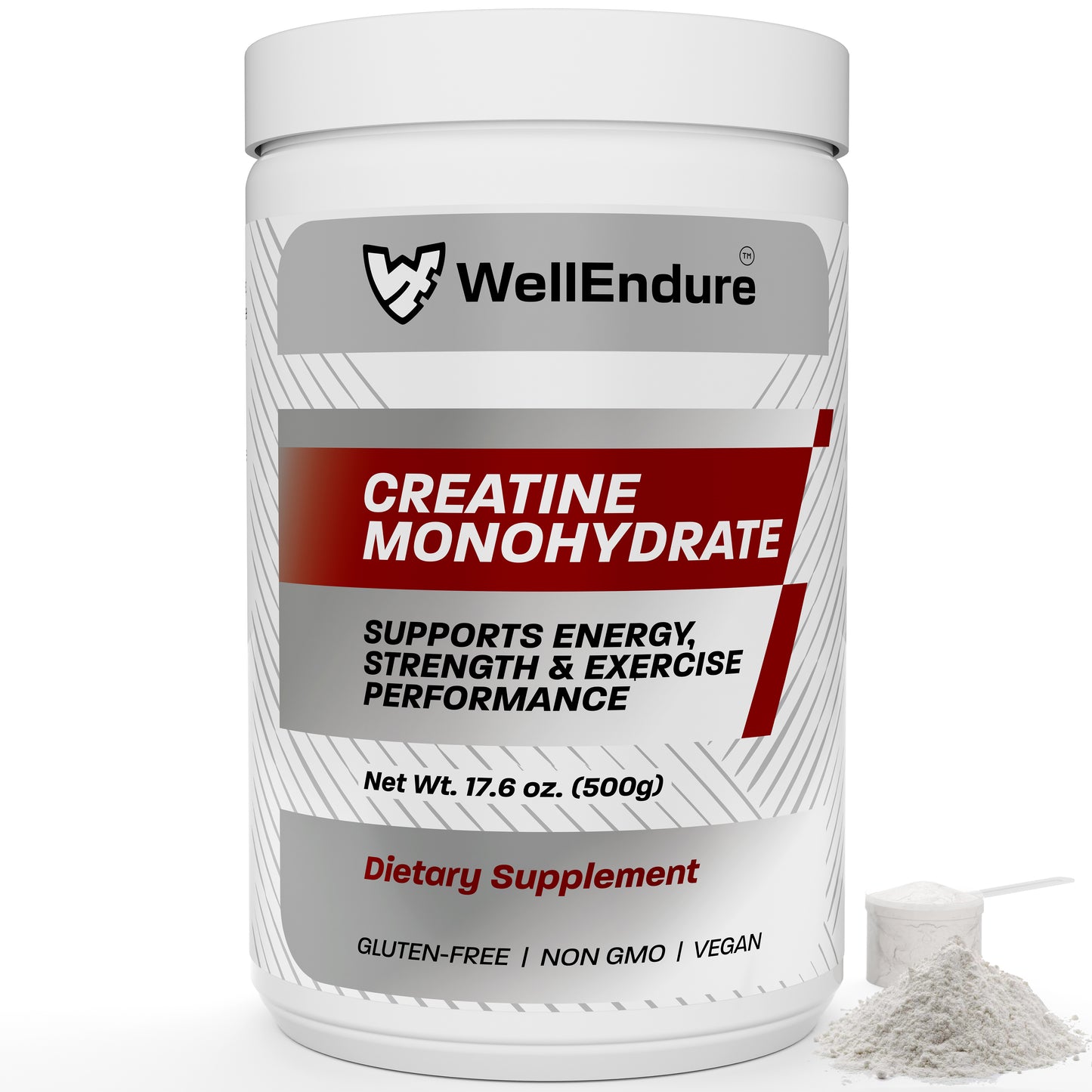 WellEndure Creatine Monohydrate Powder, 500g