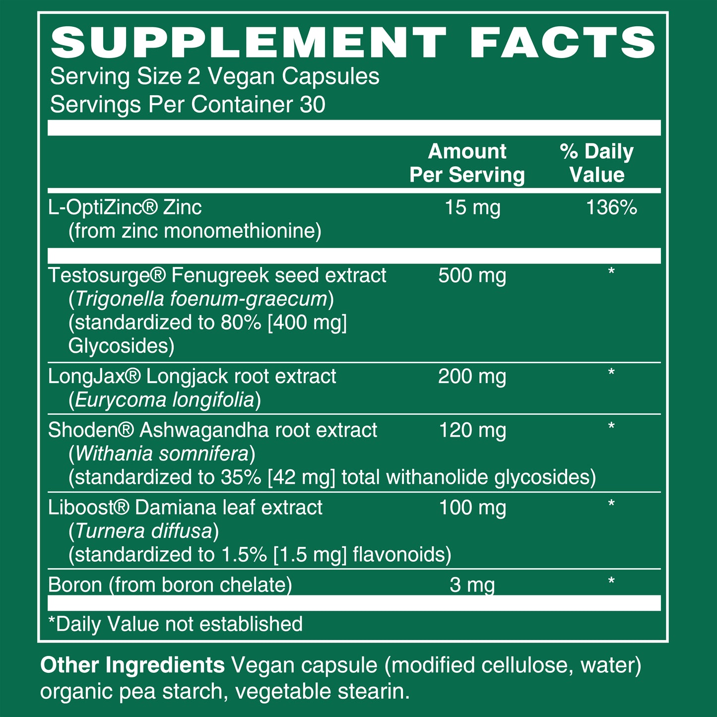 Advanced Testosterone Support, 60 Vegan Capsules