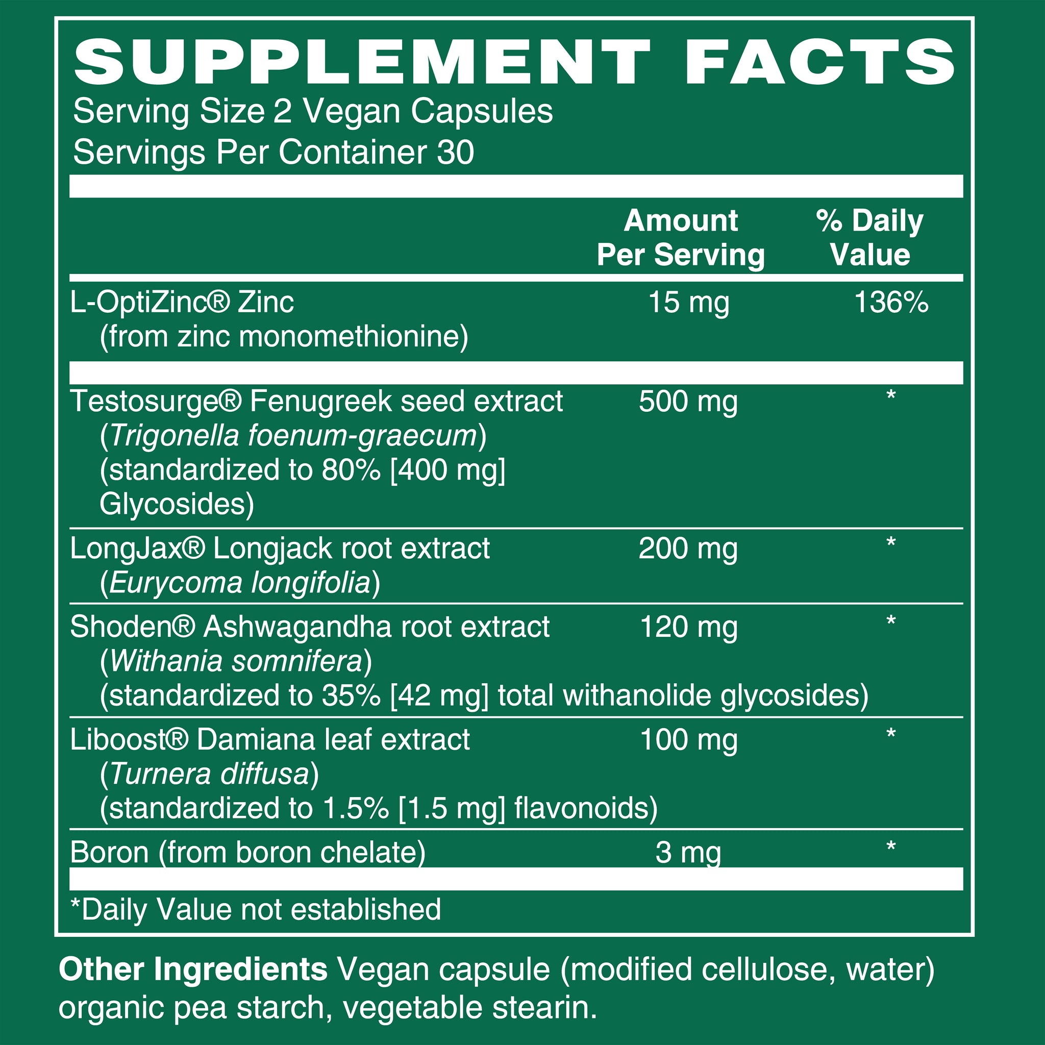 Advanced Testosterone Support, 60 Vegan Capsules
