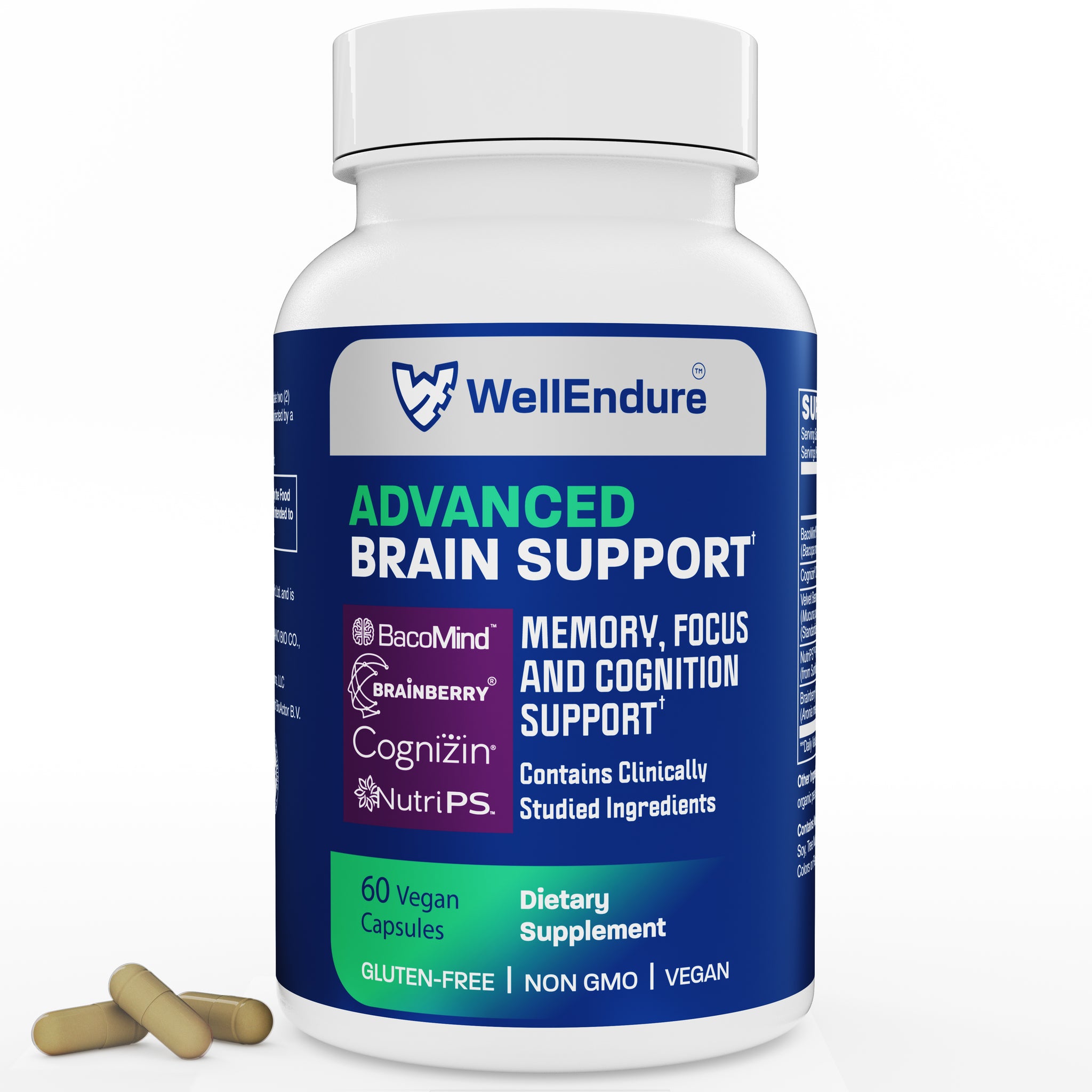 Advanced Brain Support, 60 Vegan Capsules